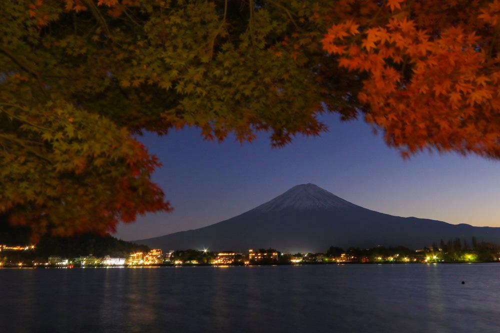 河口湖でもみじ狩り!秋の紅葉を楽しもう