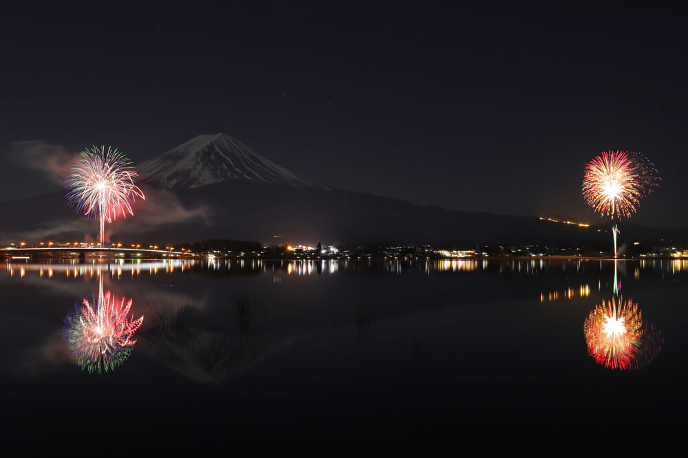 河口湖冬花火　冬の夜空を彩る人気イベントをご紹介
